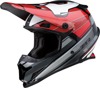 Z1R Rise MC Helmet XL Gray/Red - DOT approved MX helmet in Gray/Red, size XL