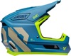 Thor Fleet Forge Helmet - M, Matte Gray/Blue/Fluorescent Yellow - MX helmet with ERT and dual-density EPS liner