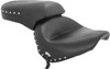 1PC Touring Concho Studded Vinyl 2-Up Seat - Black - For 98-13 Yamaha XVS650 V-Star 1PC Touring Concho Studded Vinyl 2-Up Seat - Black - For 98-13 Yamaha XVS650 V-Star