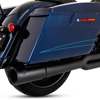 Vance & Hines Pro Pipe 2-1 Black PCX Exhaust Fits HD Dresser 17-22