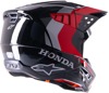 Alpinestars Honda S-M5 Helmet Black/Red Glossy Medium