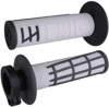 ODI Emig V2 Lock-On Grips White/Graphite For 7/8" Bars - Lock-on grips pair for 7/8" bars, White/Graphite ODI Emig V2 Lock-On Grips White/Graphite For 7/8" Bars - Lock-on grips pair for 7/8" bars, White/Graphite