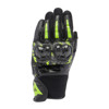 Dainese Mig 3 Unisex Leather Gloves 2XS Black/Anthracite/Yellow - Unisex leather gloves in 2XS
