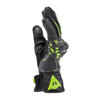 Dainese Mig 3 Unisex Leather Gloves 2XS Black/Anthracite/Yellow - Unisex leather gloves in 2XS