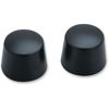 Kuryakyn Front Axle Nut Caps Satin Black (Pair)