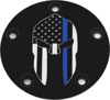 Custom Engraving Sparta Blue Line Timer Cover Black - Black Sparta Blue Line timer cover by Custom Engraving