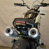 Tucked Fender Eliminator Kit Black by NRC Fits 18-24 Ducati Scrambler 1100