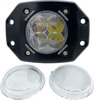 Tiger Lights 3" Flush Mount 40W LED Light Black Racing Mojave Series
