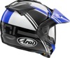 Arai XD-5 Cosmic Helmet Medium Blue/White Gloss - Dual sport helmet with peak and visor