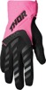 Thor Women's Spectrum Gloves Fluorescent Pink/Black M - Comfortable MX gloves for women