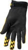 Thor Hallman Digit Gloves Men's S Black/Yellow - Vintage inspired MX gloves