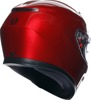 AGV K3 Mono Full Face Helmet Red Gloss 2XL Unisex - Full face helmet with sun visor, size 2XL, Red