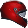 AGV K3 Mono Full Face Helmet Red Gloss 2XL Unisex - Full face helmet with sun visor, size 2XL, Red