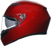 AGV K3 Mono Full Face Helmet Red Gloss 2XL Unisex - Full face helmet with sun visor, size 2XL, Red