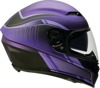 Z1R Jackal Dark Matter Helmet 2XL Matte Black/Purple - Full face helmet with drop-down sun visor