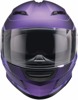 Z1R Jackal Dark Matter Helmet 2XL Matte Black/Purple - Full face helmet with drop-down sun visor