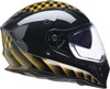 Z1R Nemesis Thunderbird Helmet XL Black/Yellow - Full face helmet with drop-down sun visor
