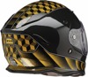 Z1R Nemesis Thunderbird Helmet XL Black/Yellow - Full face helmet with drop-down sun visor