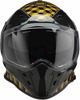 Z1R Nemesis Thunderbird Helmet XL Black/Yellow - Full face helmet with drop-down sun visor