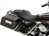 Drag Specialties Predator III Seat Black/Silver For Harley FLHR/FLHX 99-07 - One-piece seat For Harley FLHR/FLHX 1999-2007