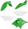 Acerbis Standard Plastic Kit Green/White Fits Kawasaki