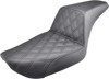 Step-Up Lattice Stitched 2-Up Seat - Black - For 96-03 Harley FXD Step-Up Lattice Stitched 2-Up Seat - Black - For 96-03 Harley FXD