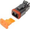 Namz 2-Wire Deutsch DT Plug & Wedgelock Black Repl. HD 72112-94BK