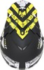 AFX FX-17Y Attack Youth MX Helmet Matte Yellow Black Large - Youth large MX helmet, matte yellow/black