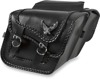 Willie & Max Black Magic Compact Slant Saddlebags Black 12"x9.5"x2.5"