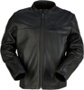 Z1R Munition Leather Jacket Black Men's Medium - Premium black leather riding jacket, men's size M