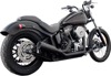FiftyTwo52 2-in-1 Black Full Exhaust - For 07-17 H-D Softail FiftyTwo52 2-in-1 Black Full Exhaust - For 07-17 H-D Softail
