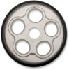 Parts Unlimited Idler Wheel Standard 7in Silver/Black For Yamaha Snowmobiles - Idler wheel for Yamaha snowmobiles