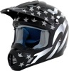AFX FX-17 Flag Helmet 3XL Freedom Stealth Unisex - 3XL offroad helmet with Flag graphic, Freedom Stealth