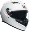 AGV K3 Mono Full Face Helmet Gloss White 2XL - Full face helmet with sun visor, White, Size 2XL