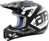 AFX FX-17 Attack Helmet XL Matte Silver Black Unisex - Motocross helmet XL Matte Silver Black by AFX