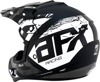 AFX FX-17 Attack Helmet XL Matte Silver Black Unisex - Motocross helmet XL Matte Silver Black by AFX