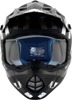 AFX FX-17 Attack Helmet XL Matte Silver Black Unisex - Motocross helmet XL Matte Silver Black by AFX