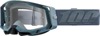 100% Racecraft 2 Goggles Battleship Blue Clear Lens Adult Unisex - Premium off-road goggles with clear lens, adult size