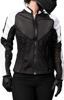 ICON Women's Mesh AF Jacket 2XL Black/White - Durable women's mesh jacket 2XL Black/White