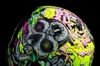 ICON Airform Hippy Dippy Helmet - Large, Purple - Full-face helmet with glow-in-the-dark graphics