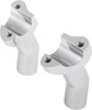 Drag Specialties Forged Aluminum Handlebar Risers Chrome 3.5in Pullback