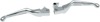 Drag Specialties Slotted Wide Blade Lever Set Chrome For Harley-Davidson - Chrome lever set for Harley-Davidson models