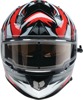 Z1R Warrant Neuron Snow Electric Helmet Large Red - Full-face snow helmet with heated shield