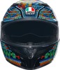 AGV K3 Rossi Winter Test 2018 Helmet XL Multi Unisex - Full face helmet XL Multi color, K3 Rossi Winter Test 2018