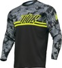 Thor Youth Sector DIGI Camo Jersey 2XS Yellow/Gray/Black - Youth MX jersey, 2XS, Yellow/Gray/Black