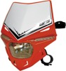 UFO Stealth Two-Piece Headlight System Universal Red - Universal fit headlight system with LEDs