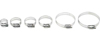 Helix Stainless Steel Worm Drive Hose Clamps 8-22mm 10 Pack - Narrow width hose clamps, 8-22mm, 10 pack