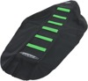 6-Rib Water Resistant Seat Cover Black/Green - For Kawasaki KX250F KX450F