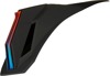 ICON Airform Helmet Speedfin Red Black One Size - Replacement speedfin for ICON Airform helmets