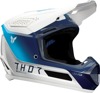 Thor Fleet Storm Helmet 2XL White/Blue Gloss - Off-road helmet, size 2XL, white/blue gloss